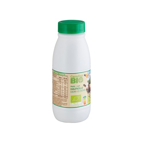 Carrefour Bio Lait Demi-Écrémé 50 cl
