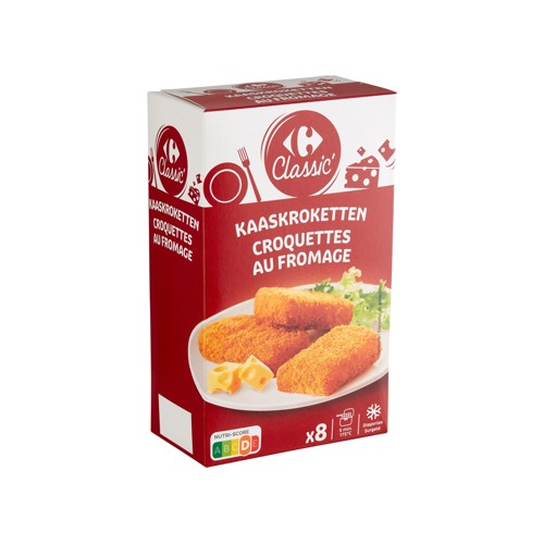 Carrefour Classic'' Croquettes au Fromage 8 Pièces 400 g