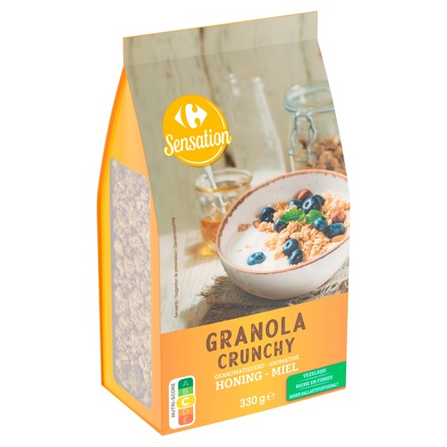 Carrefour Sensation Granola Crunchy Aromatisé Miel 330 g