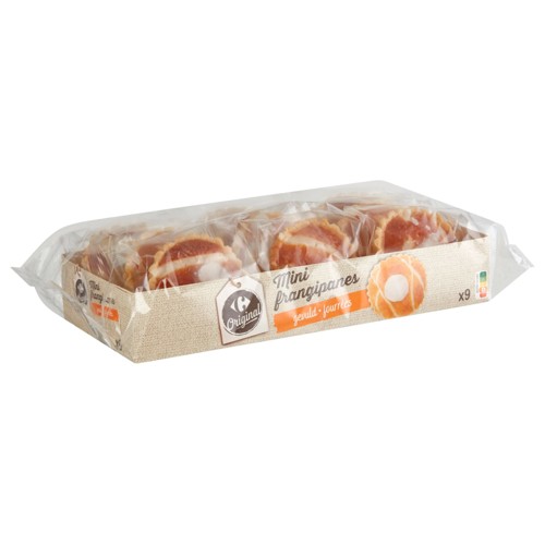 Carrefour Original Mini Frangipanes Fourrées 9 Pièces 360 g