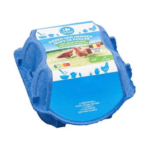 Carrefour Classic'' ufs de Poules Élevées en Plein Air M 4 Pièces