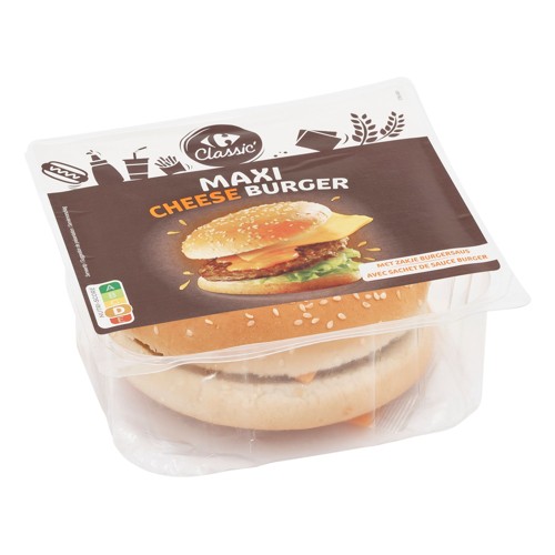 Carrefour Classic'' Maxi Cheese Burger 195 g