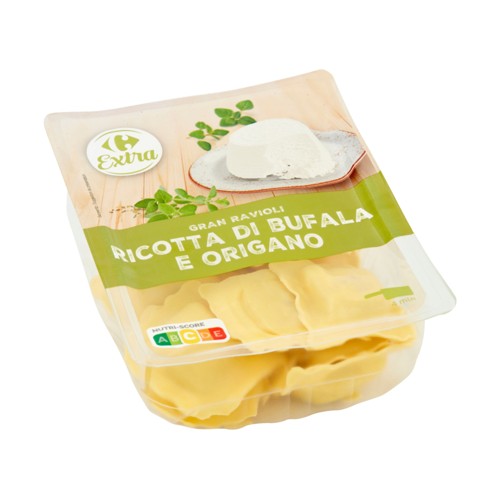 Carrefour Extra Gran Ravioli Ricotta di Bufala e Origano 250 g