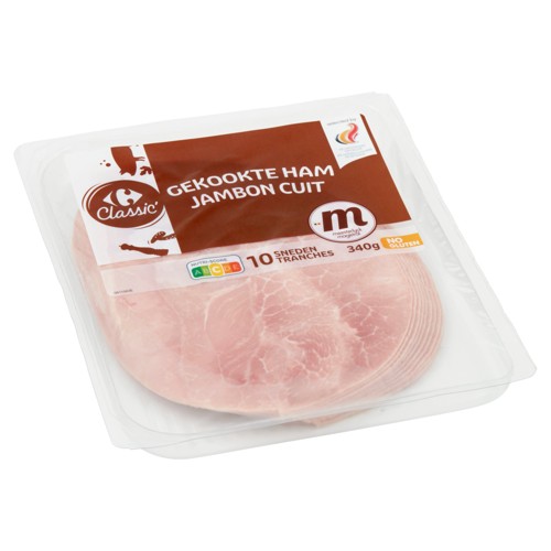 Carrefour Classic'' Jambon Cuit Magistral 10 Tranches 340 g