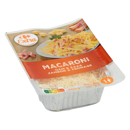 Carrefour Extra Macaroni Jambon & Fromage 400 g
