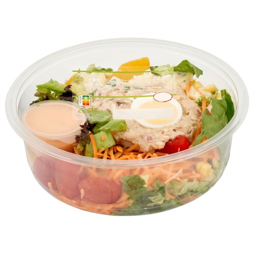 Carrefour Thon & Pêches, Pommes de Terre, Crudités et Sauce 375 g