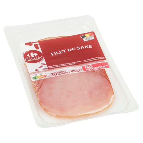 Carrefour Classic'' Filet de Saxe 100 g No antibiotic