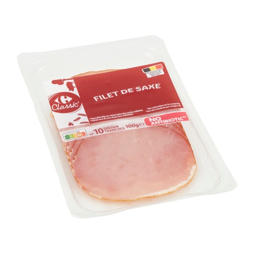Carrefour Classic'' Filet de Saxe 100 g No antibiotic