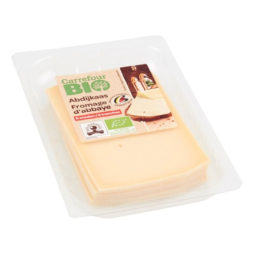 Carrefour Bio Formage d''Abbaye 6 Tranches 200 g