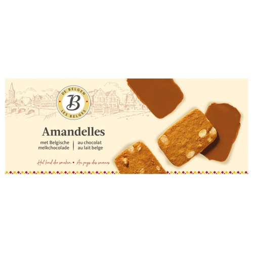 Les Belges Amandelles au Chocolat au Lait Belge 100 g