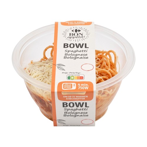 Carrefour Bon Appétit! Bowl Spaghetti Bolognaise 350 g