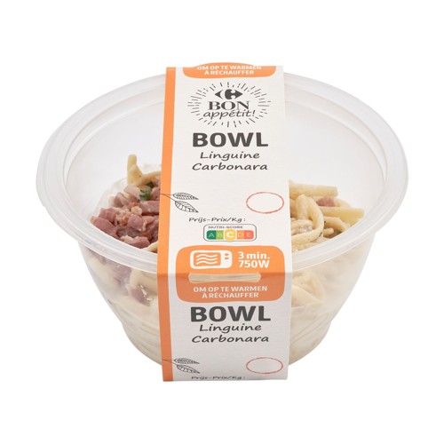 Carrefour Bon Appétit! Bowl Linguine Carbonara 350 g