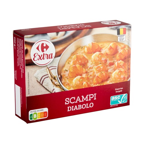 Carrefour Extra Scampi Diabolo 250 g