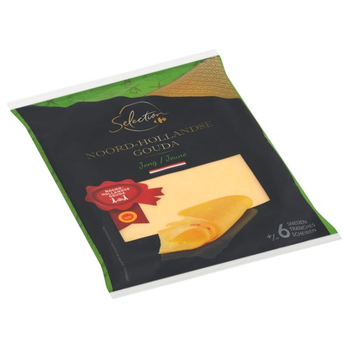 Carrefour Selection Noord-Hollandse Gouda Jeune tranches 200 g