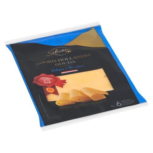 Carrefour Selection Noord-Hollandse Gouda Mi-Vieux tranches 200 g