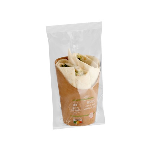 Carrefour Bon Appétit! Wraps Jambon & Gouda 205 g