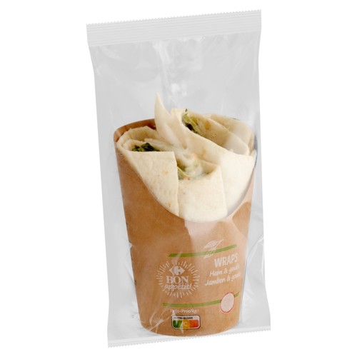 Carrefour Bon Appétit! Wraps Jambon & Gouda 205 g
