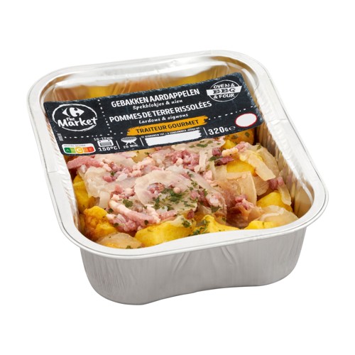 Carrefour The Market Pommes de Terre Rissolées Lardons & Oignons 320 g