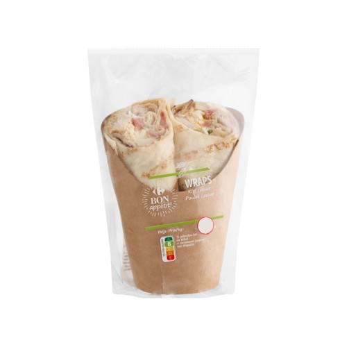 Carrefour Bon Appétit! Wraps Poulet Caesar 222 g