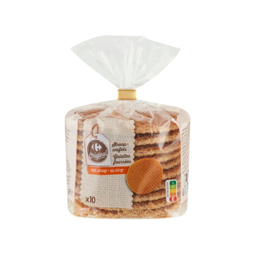 Carrefour Original Galettes Fourrées au Sirop 10 Pièces 400 g