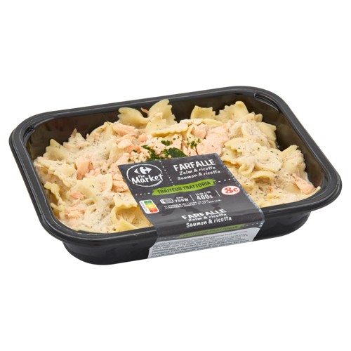 Carrefour The Market Traiteur Trattoria Farfalle Saumon & Ricotta 400g