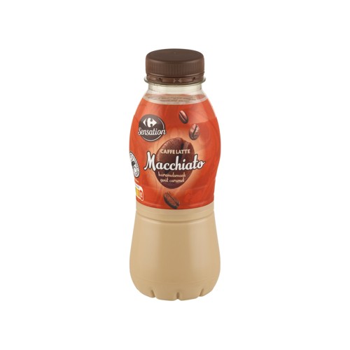 Carrefour Sensation Caffe Latte Macchiato Goût Caramel 330 ml