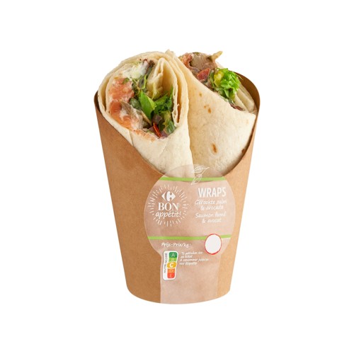 Carrefour Bon Appétit! Wraps Saumon Fumé & Avocat 211 g