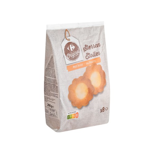 Carrefour Original Etoiles au Beurre 8 Pièces 200 g
