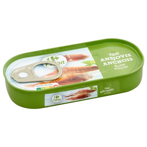Carrefour Extra Filets Anchois à l''Huile 50 g