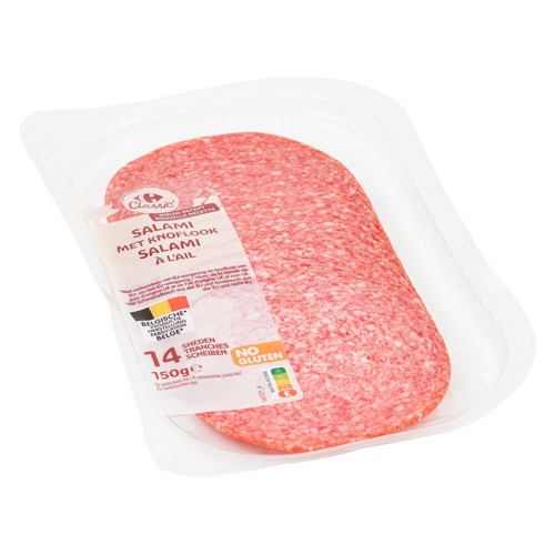 Carrefour Classic'' Salami à l''Ail 14 Tranches 150 g
