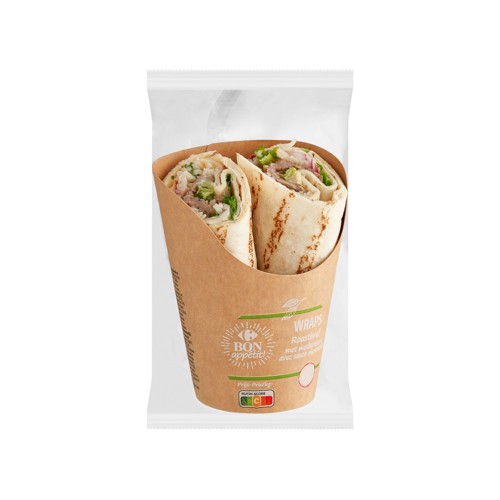 Carrefour Bon Appétit! Wraps Roastbeef avec Sauce Moutarde 210 g