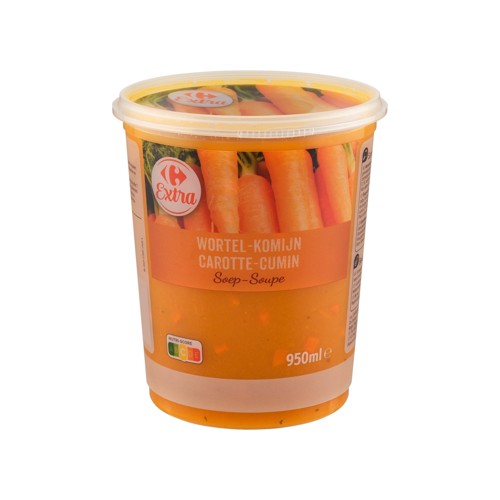 Carrefour Extra Carotte-Cumin Soupe 950 ml
