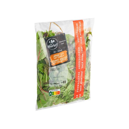 Carrefour Jeunes Pousses avec Roquette Pack Avantage 190 g