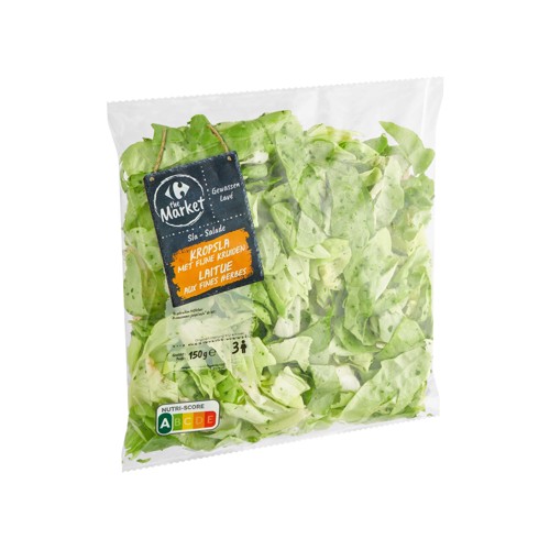 Carrefour The Market Laitue aux Fines Herbes Lavé Salade 150 g