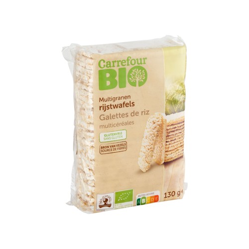 Carrefour Bio Galettes de Riz Multicéréales 130 g