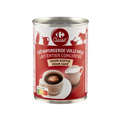 Carrefour Classic'' Lait Entier Concentré pour Café 410 g