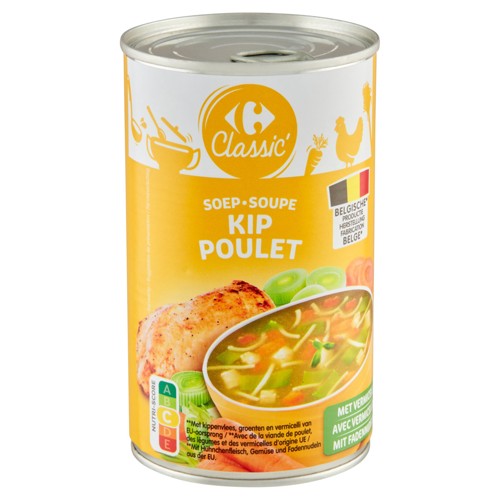 Carrefour Classic'' Soupe Poulet avec Vermicelles 460 ml