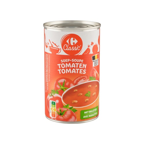 Carrefour Classic'' Tomates Soupe avec Boulettes 480 g