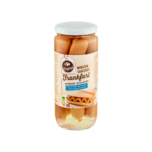 Carrefour Original Saucisses Frankfurt Boyau Naturel 550 g