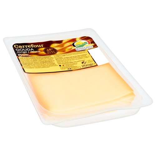 Carrefour Gouda Jeune 6 Tranches 250 g