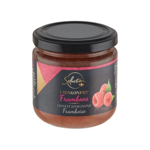 Carrefour Selection Confit d''Oignons Framboise 225 g