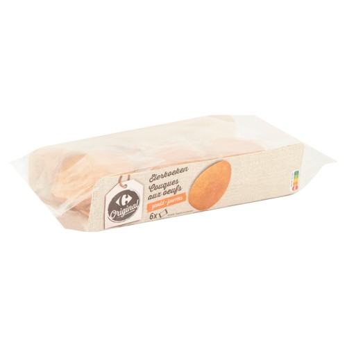 Carrefour Original Couques aux Oeufs Fourrées 6 Pièces 210 g