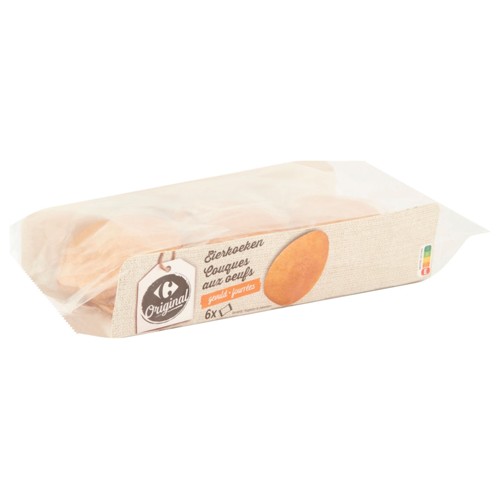 Carrefour Original Couques aux Oeufs Fourrées 6 Pièces 210 g