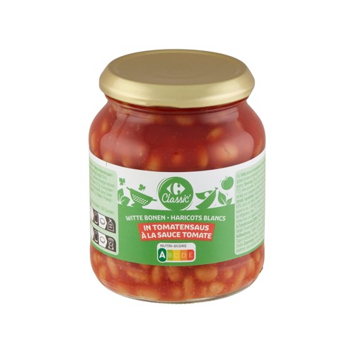 Carrefour Classic'' Haricots Blancs à la Sauce Tomate 360 g