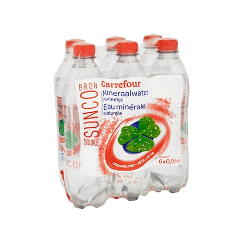 Carrefour Eau Minérale Naturelle Pétillante 6 x 0.5 L