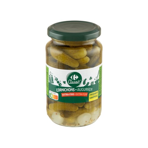 Carrefour Classic'' Cornichons Extra-Fins 340 g