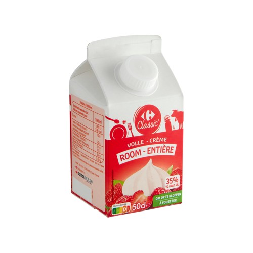 Carrefour Classic'' Crème Entière 50 cl