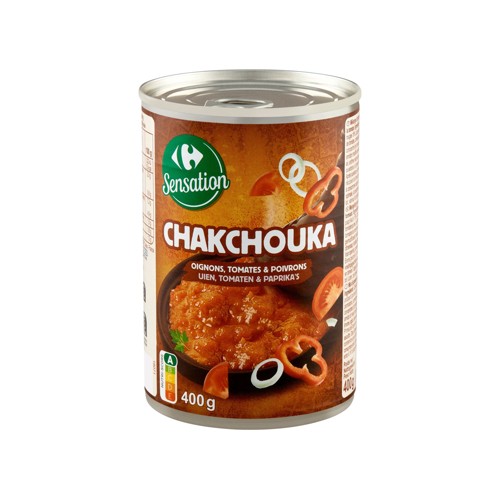 Carrefour Sensation Chakchouka Oignons, Tomates & Poivrons 400 g