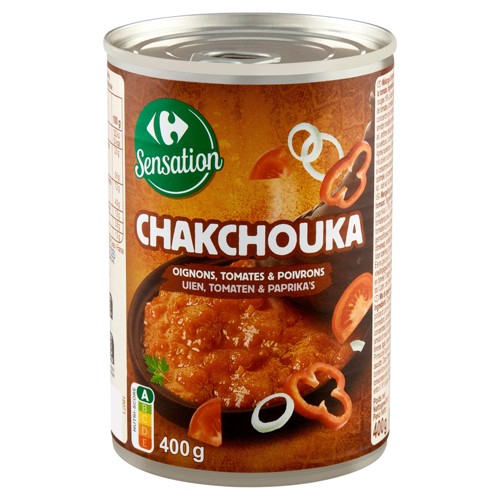 Carrefour Sensation Chakchouka Oignons, Tomates & Poivrons 400 g