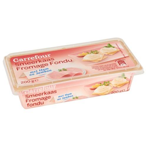 Carrefour Fromage Fondu au Jambon 200 g